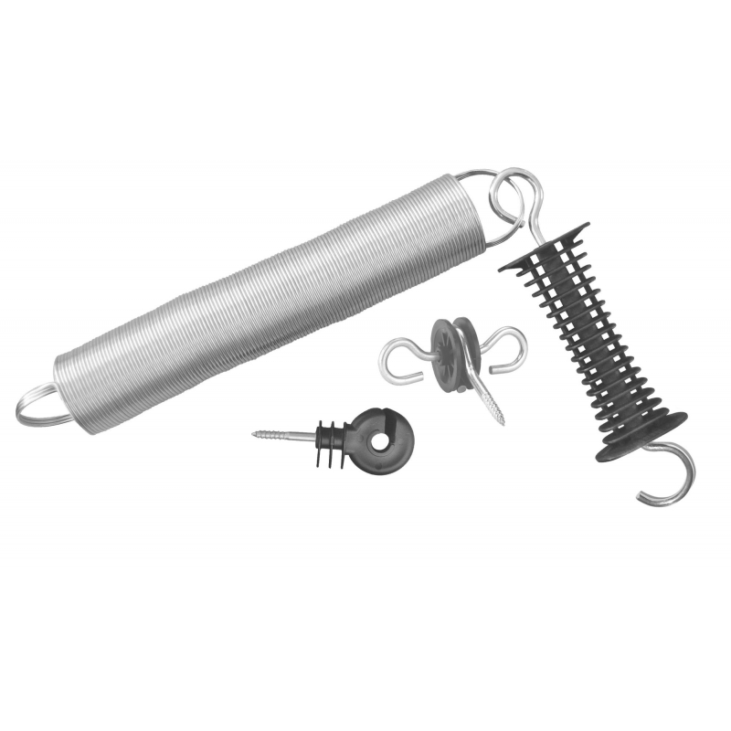 Poortgreepset compleet - zwart - 44945-015