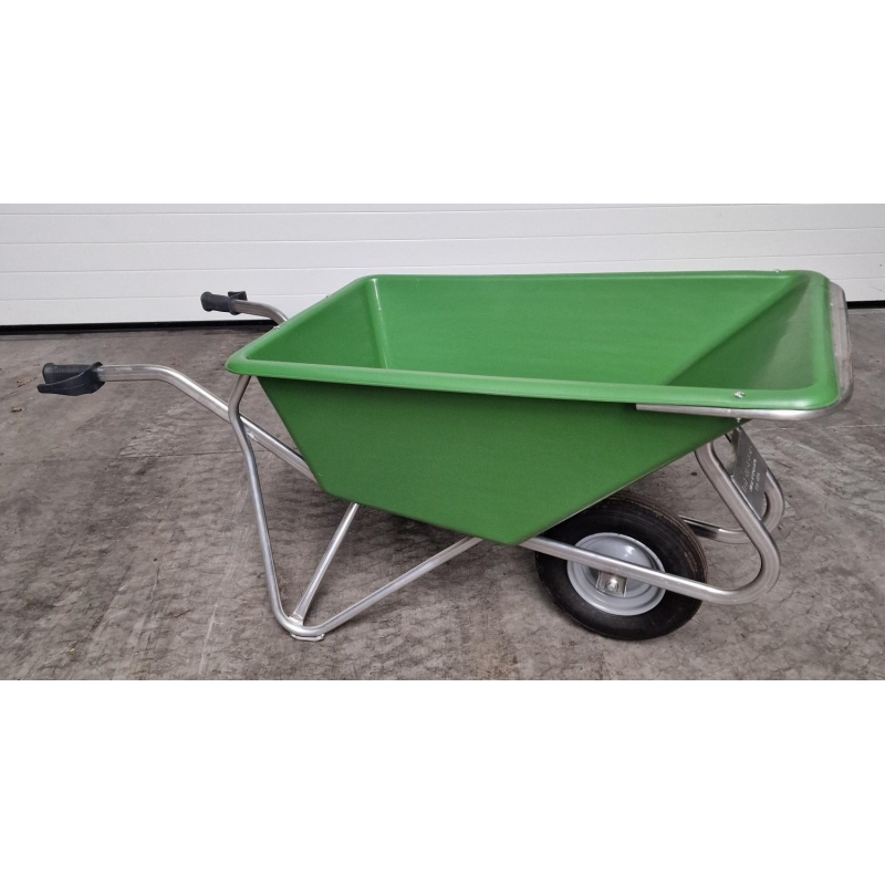Landbouwkruiwagen 160L met aluminium frame met een lekvrije band Agrodieren - KRUIW-ALU1RB