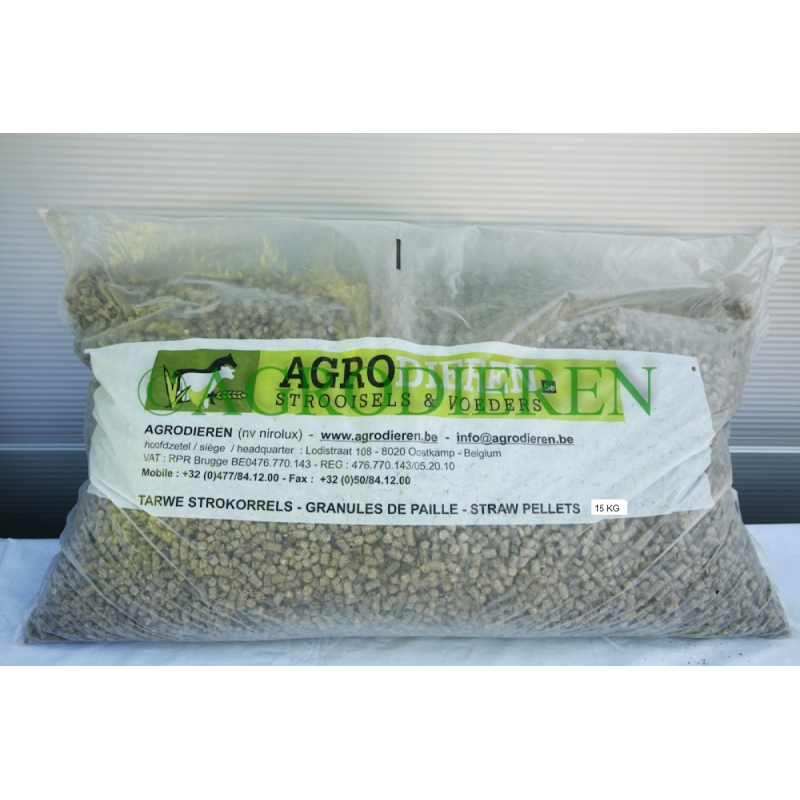 granules de paille de blé agrodieren - STROPELLETS-15KG-LOS