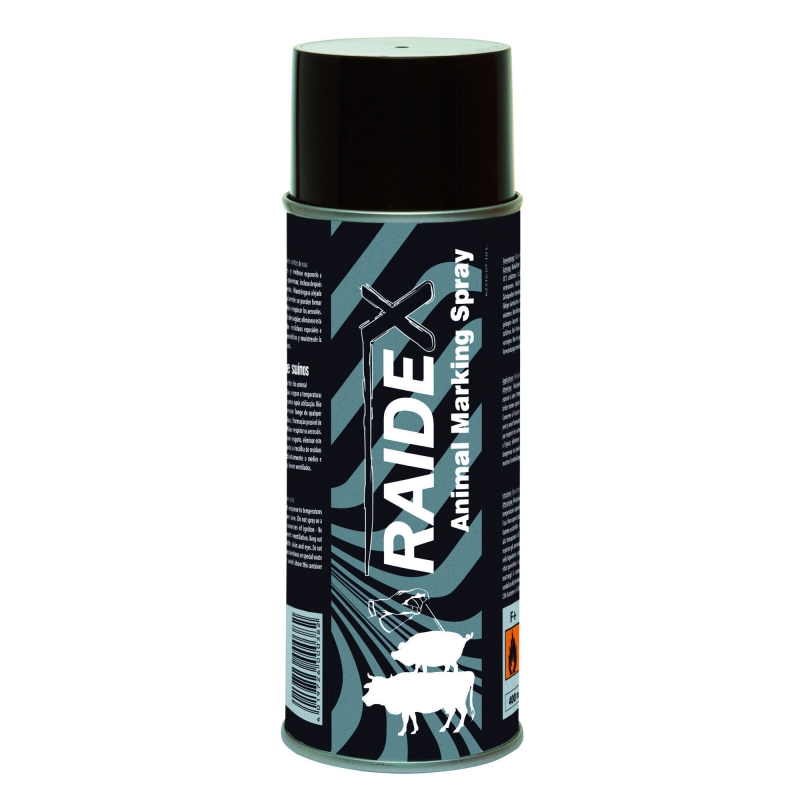 Spray de marquage 400ml noir  Raidex - 20126