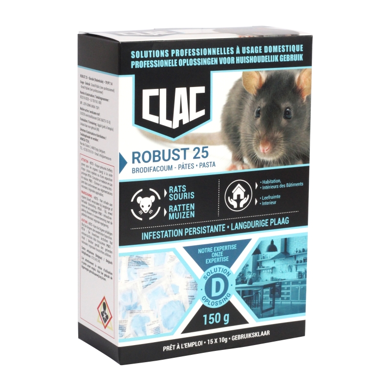 Rattenvergif en muizenvergif extra sterk / forte pasta 150 gram (6 x 25