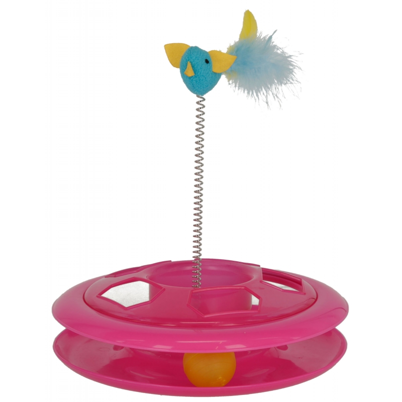 Speedy Wheel
&bull; avec balle de jeu, oiseau en peluche et plume - 80997