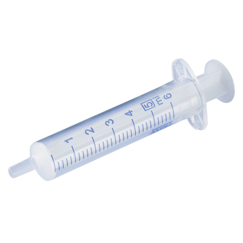 Wegwerpspuit 5ml Luer Slip steriel, 100 st./pak, 2-delig - 21700