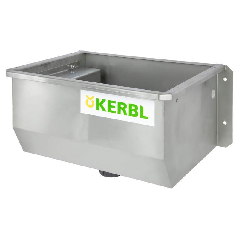 Rvs trogdrinkbak 50cm, afvoer 2 inch, met vlotterventiel - 221030