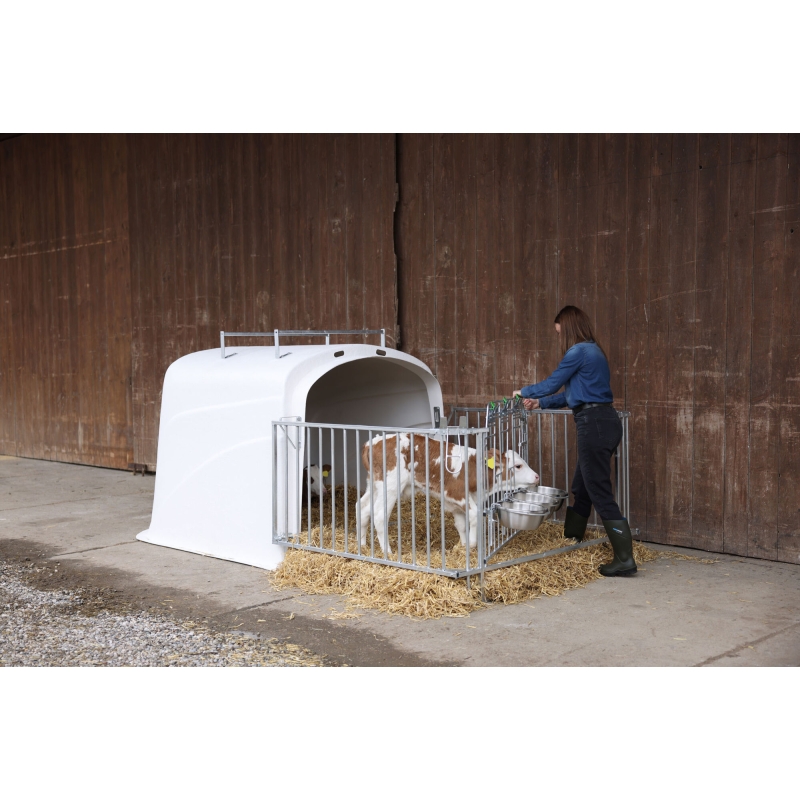 14618 - CalfHouse Premium DUO met omheining - KERBL - Agrodieren.be - 14618