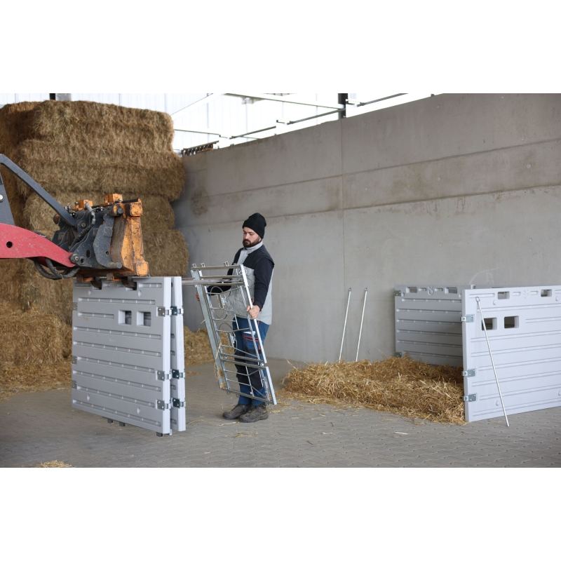 14627 - Box &agrave; veaux modulaire contre un mur - KERBL - Agrodieren.be - 14627
