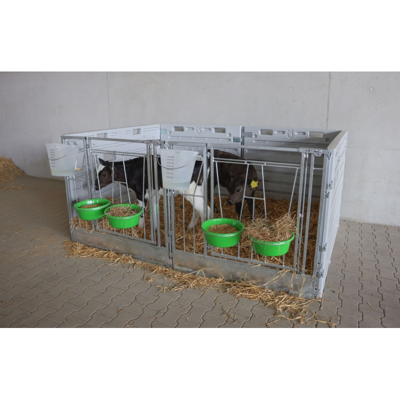 14628 - Modular Calf Box Double Bay free-standing - KERBL - Agrodieren.be - 14628