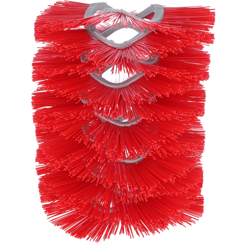 18651-3 - Kit de brosses rouge 11&nbsp;pi&egrave;ces - KERBL - Agrodieren.be - 18651-3