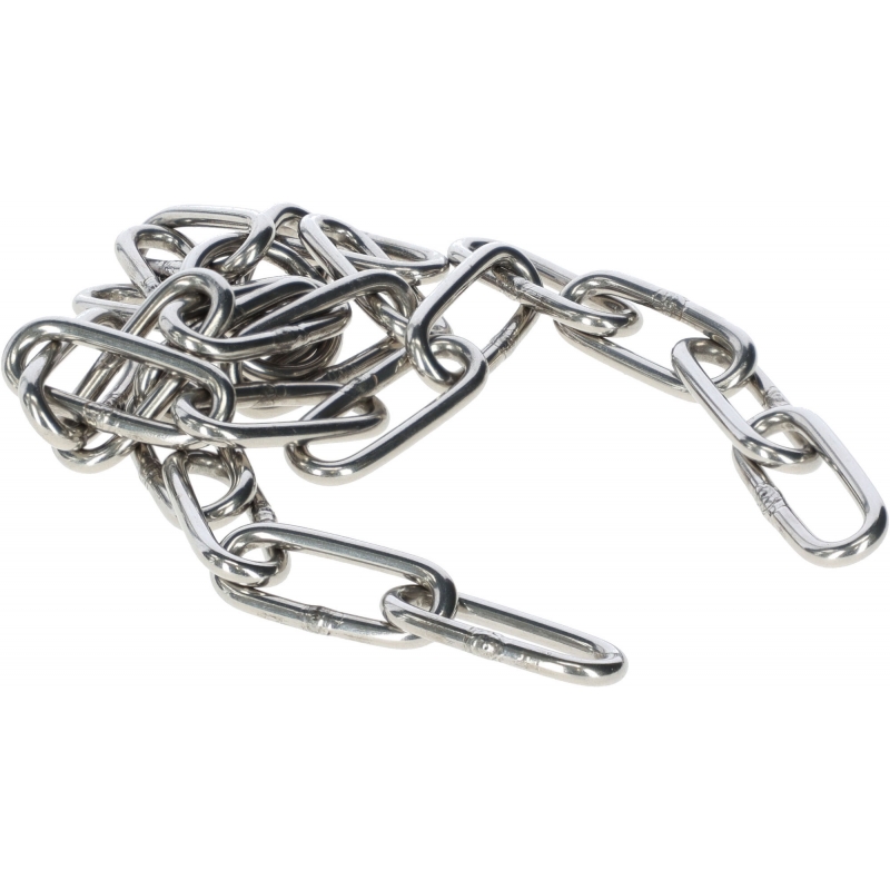 22604 - Cha&icirc;ne seule 4&nbsp;mm,75cm, anneau pr jouets porcelets acier inox - KERBL - Agrodieren.be - 22604