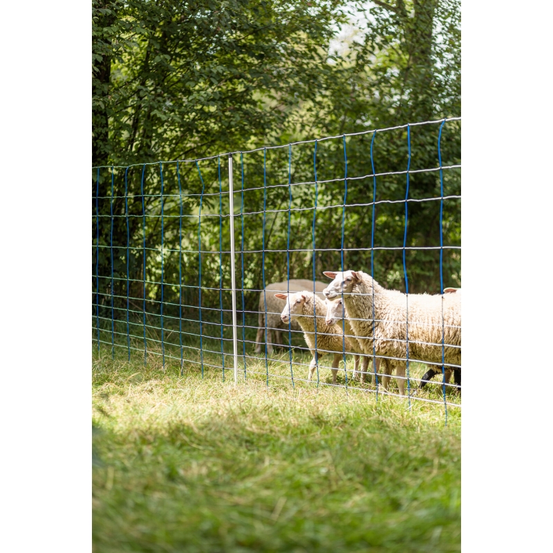 27380 - AKO TitanNet 145, bleu/blanc 50&nbsp;m, 145&nbsp;cm, double pointe - KERBL - Agrodieren.be - 27380