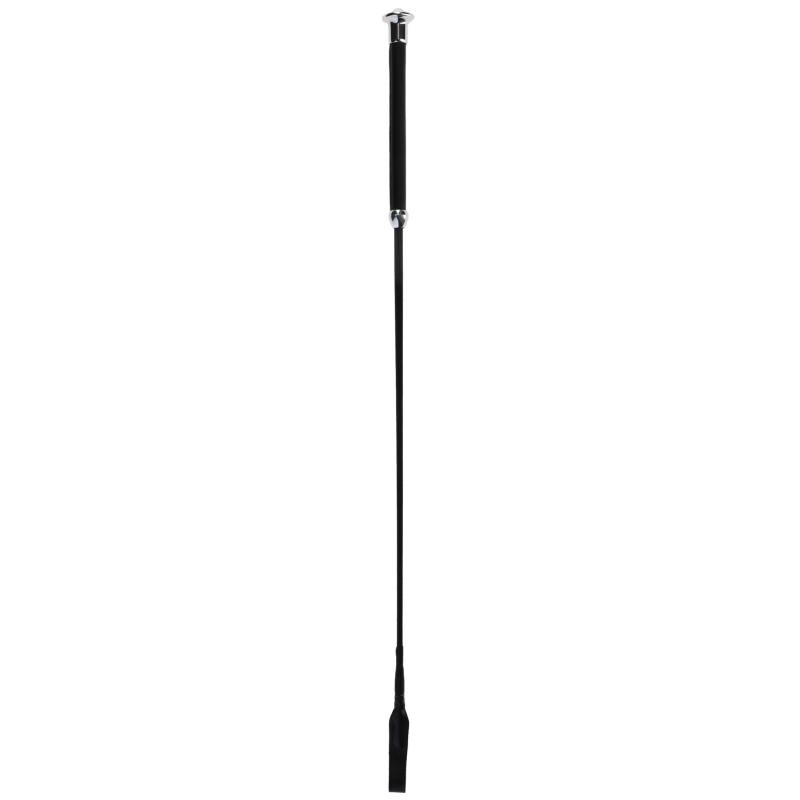 3226283 - Springzweep zwart 65cm, met kunstleren handvat en mepper - KERBL - Agrodieren.be - 3226283