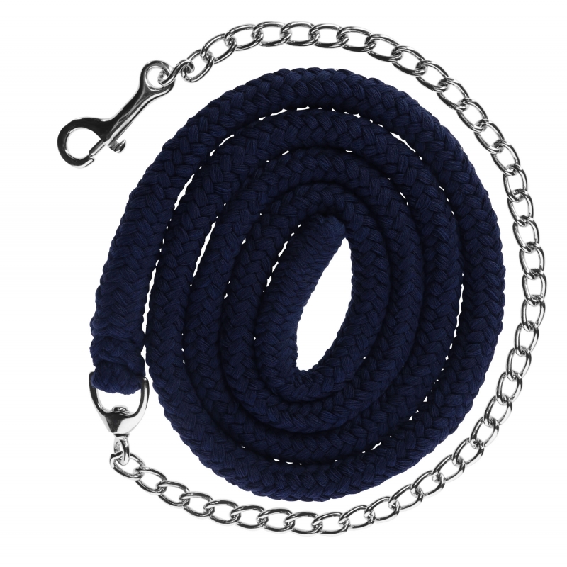 3226344 - Longe en coton avec cha&icirc;ne navy - KERBL - Agrodieren.be - 3226344