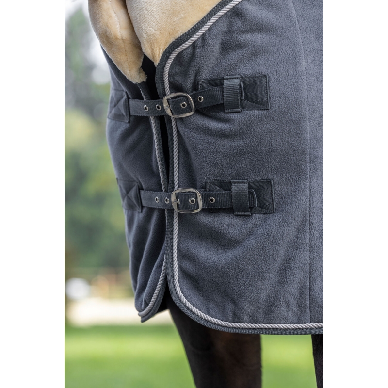 3228225 - Couv. polaire RugBe Royal graphite, 155&nbsp;cm - KERBL - Agrodieren.be - 3228225