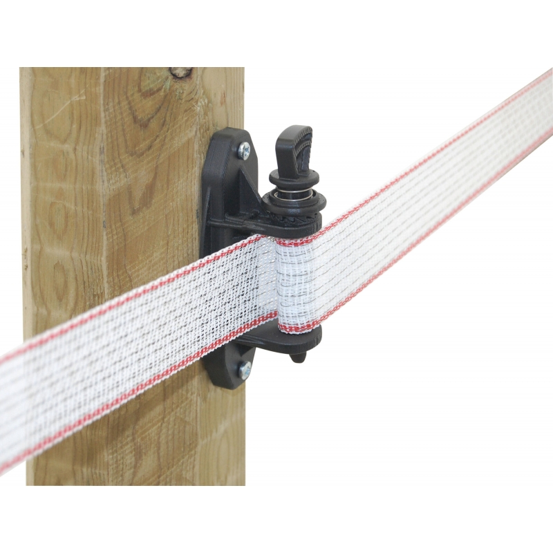 44578-041 - Tendeur ruban/corde Premium noir, jusqu'&agrave; 40mm, 4pcs - KERBL - Agrodieren.be - 44578-041