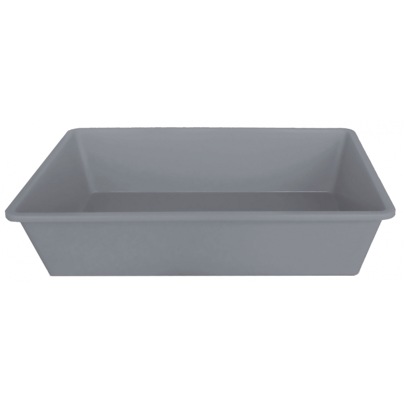 86167 - Bac &agrave; liti&egrave;re 40x30x 10&nbsp;cm gris, sans bord - KERBL - Agrodieren.be - 86167
