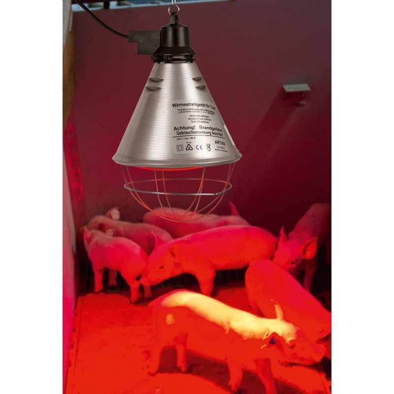 2228 - Protecteur de lampe infrarouge &Oslash;21cm, c&acirc;ble 2,5m - KERBL - Agrodieren.be - 2228