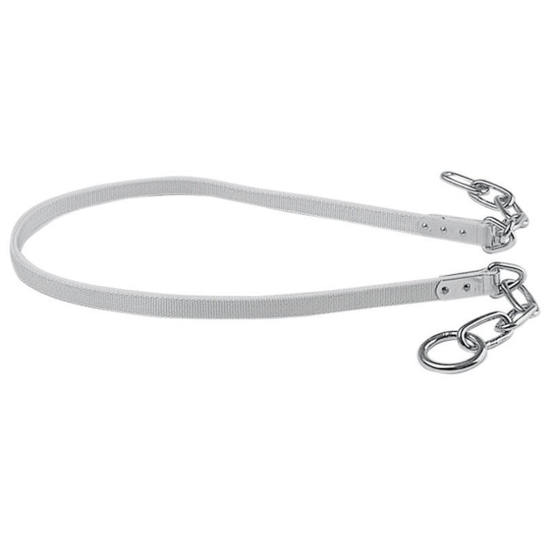 Runderaanlijning 170 cm, dubbel, met metalen kous - 12215
