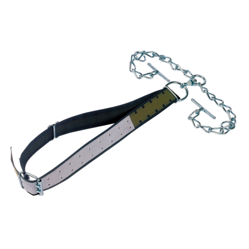 Attache taureau avec collier 165x7cm et cha&icirc;ne maillon 7mm - 1228