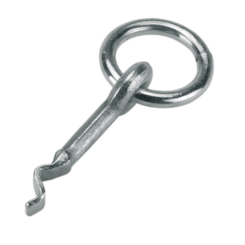 Anneau d'attache acier zingu&eacute;  &agrave; sceller 10 x 70mm - 12284