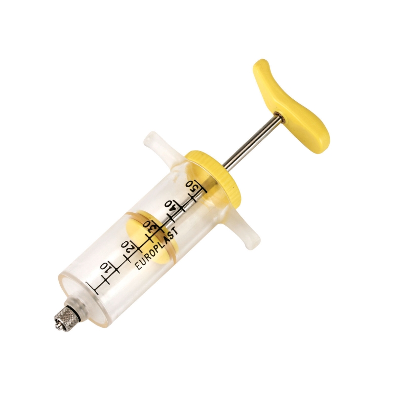 Nylon doseerspuit 50 ml LL met plastic greep - 23440