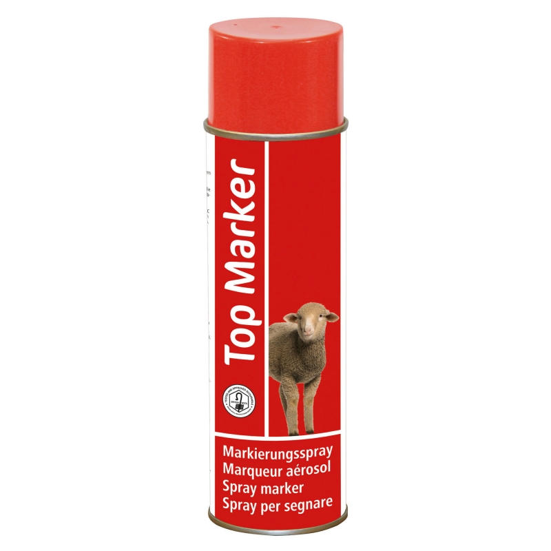 Spray de marquage ovins rouge TopMarker, 500ml - 27455