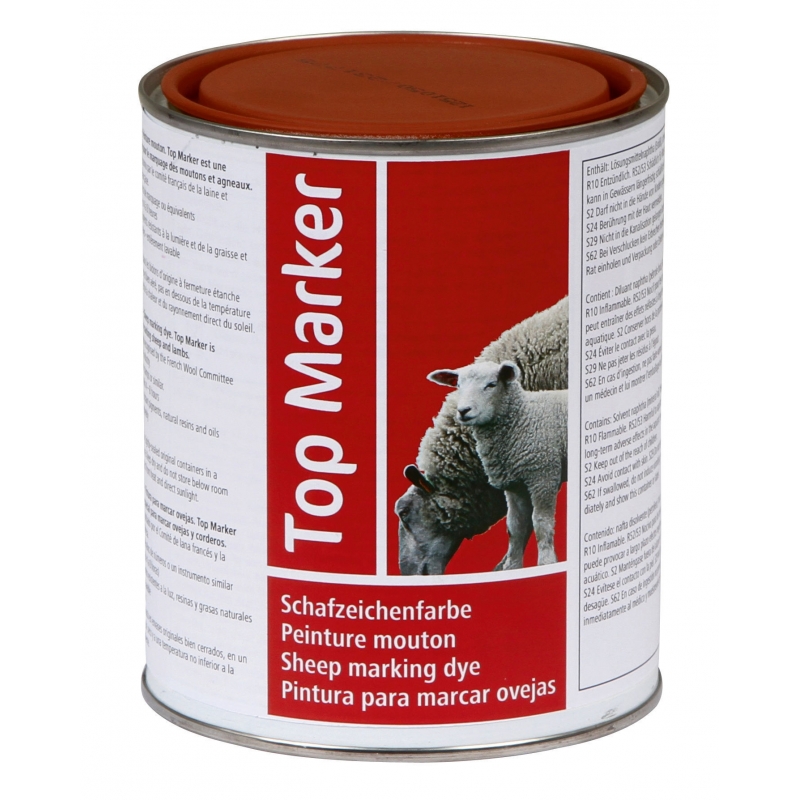 Schapenkenmerkverf 1 kg rood - 27460