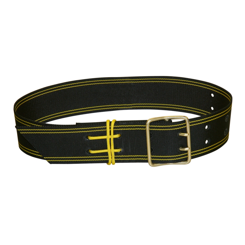 sangle pour cloche 2 oeillets 80x1200mm, noir-jaune - 27578