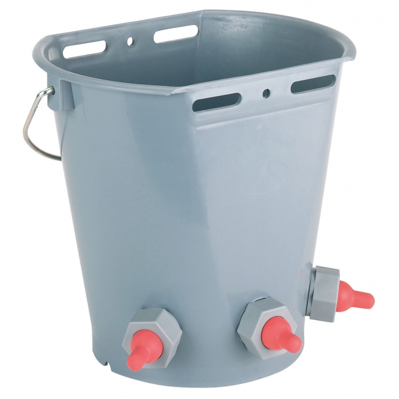 Seau agneau avec 3 tétines - 2769