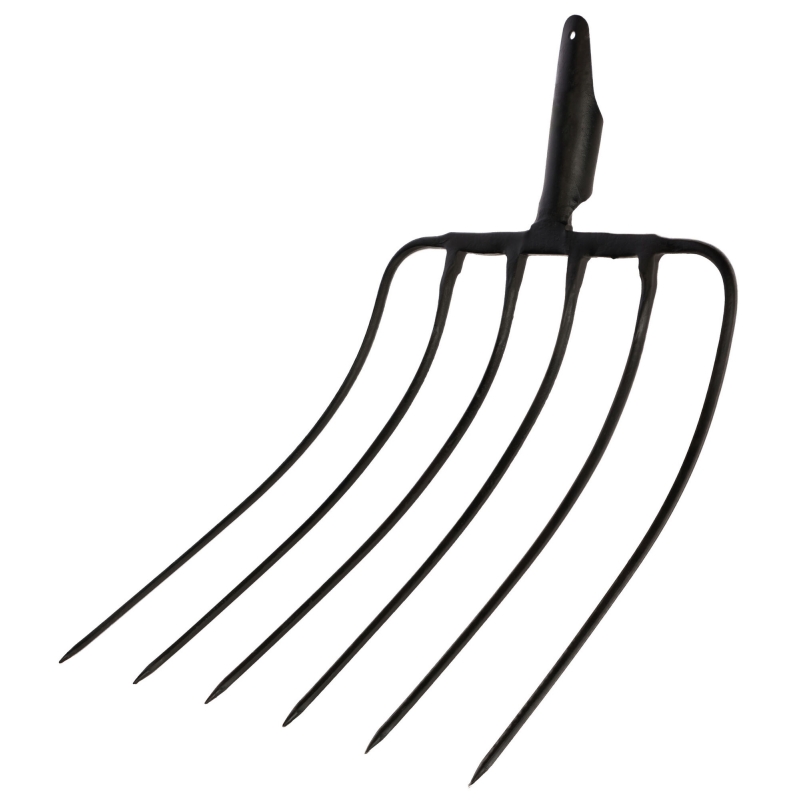 Fourche ensilage sans manche  6 dts 43 x 40 cm biseaut&eacute; - 29114