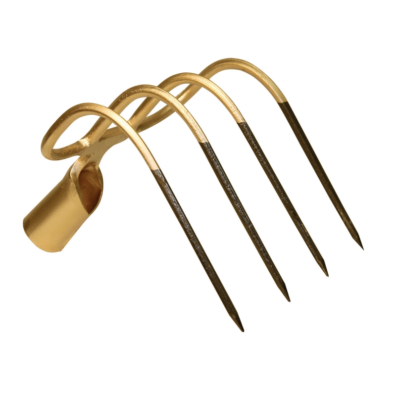 Mesthaak met steelklem, zonder steel 4 tanden, 21 x 20 cm - 29115