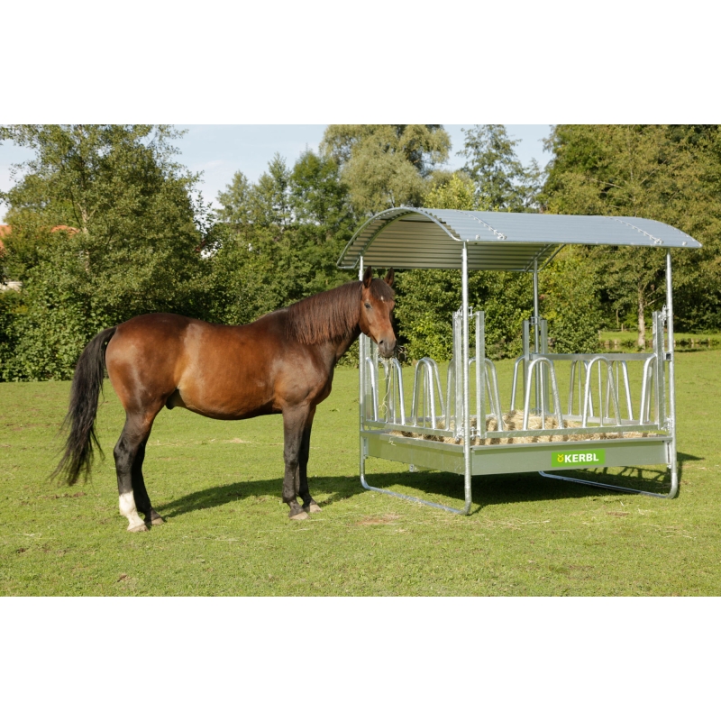 Vierkante ruif met palissade voerh. 2x2 standaard compleet - 291289