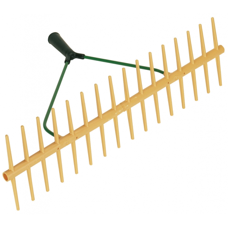 Kunststof hark dubbelzijdig 16 tanden - 29162