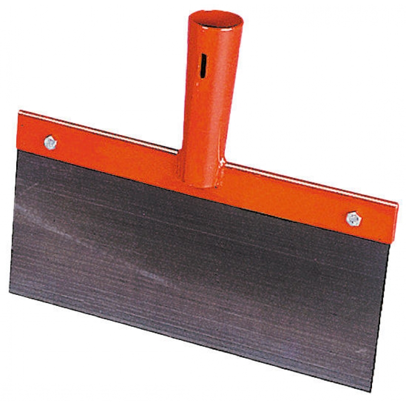 Stootschraper zonder steel, 15cm plaat van 1mm / dikte - 29264