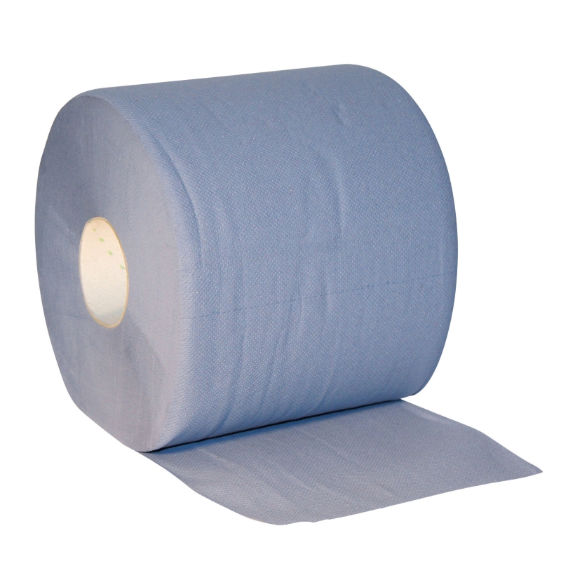 Reinigingsrol blauw, 3-laags, 38x38cm, 2x500 vel - 29562
