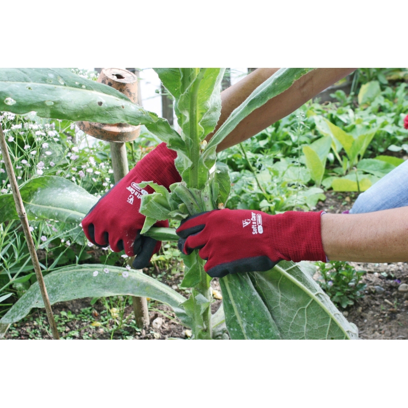 Gant de jardinage Soft'N'Care Landscape T. 7, rouge - 297286