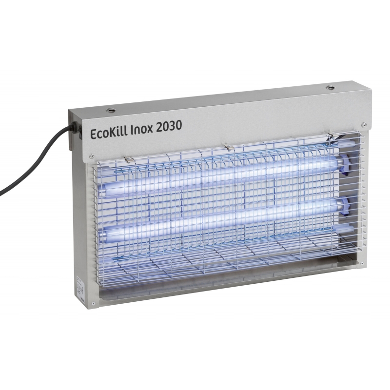 Tue-mouche électrique inox ECOKILL 2030, 2X15W, bleu - 299931