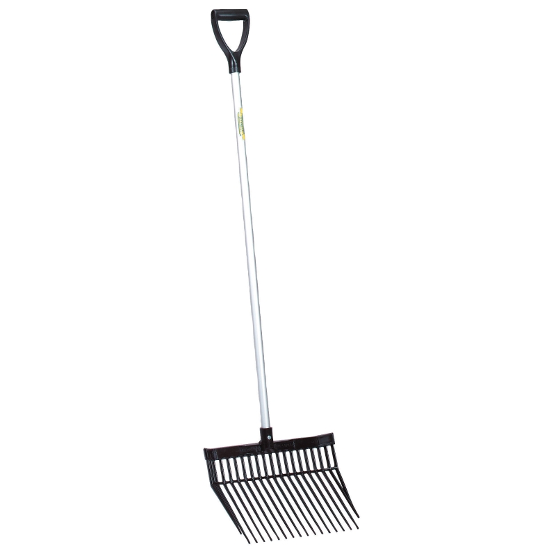 Fourche &agrave; copeaux Aubiose avec manche, noire - 321