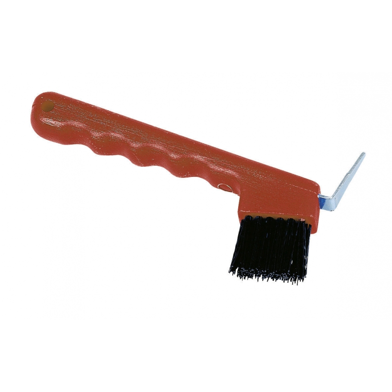 Cure-pied avec brosse rouge - 321145