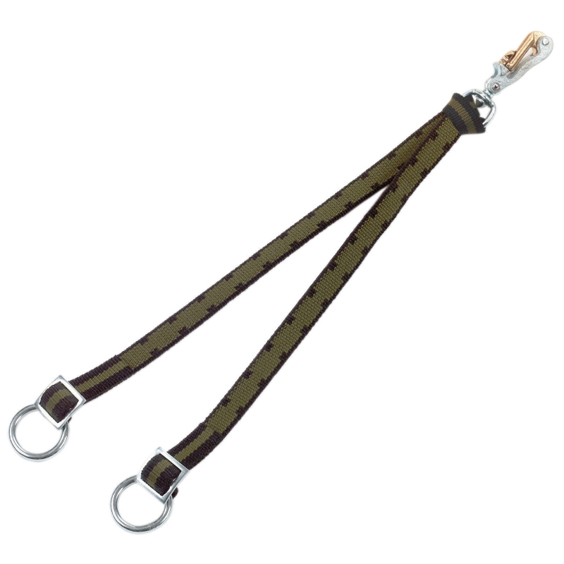 Attaches sol doubles avec  mousqueton de s&eacute;curit&eacute; - 125251