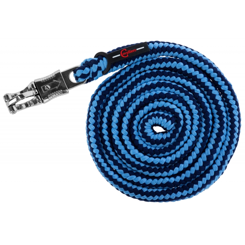 Leidlijn Hippo m. paniekhaak - lichtblauw/donkerblauw - 321450