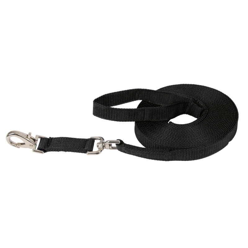 Longeerlijn 7,50 m - zwart - 32148