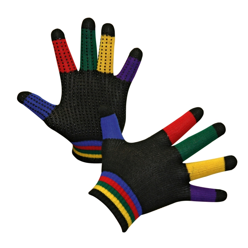 Paardrijhandschoenen Magic Grippy voor kinderen, gekleurd - 321598