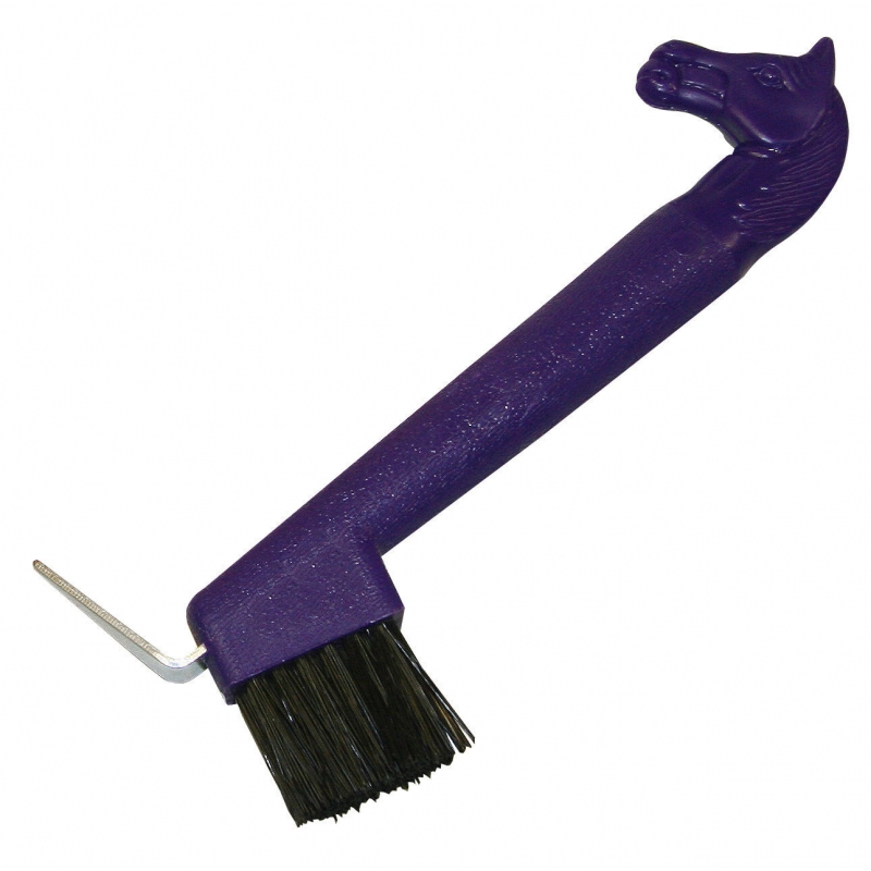 Cure-pieds avec t&ecirc;te de cheval lilas - 321616