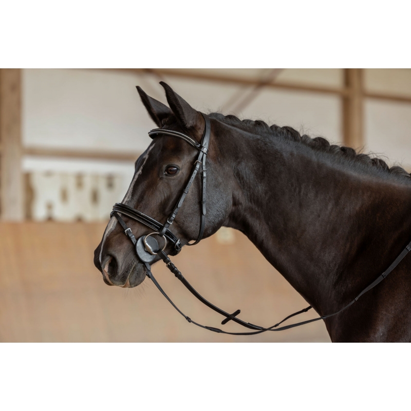 Rondelles de mors caoutchouc noires, 9 cm - 321728-2