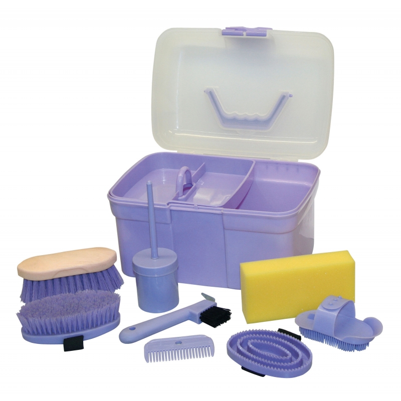 Coffre de pansage complet lilas, enfant - 321765