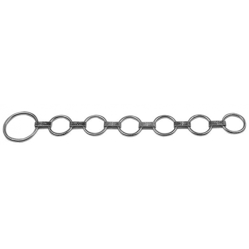 Vlakschakel-halsband met 1 ring 10x85, 6 ringen 8x50 - 1290