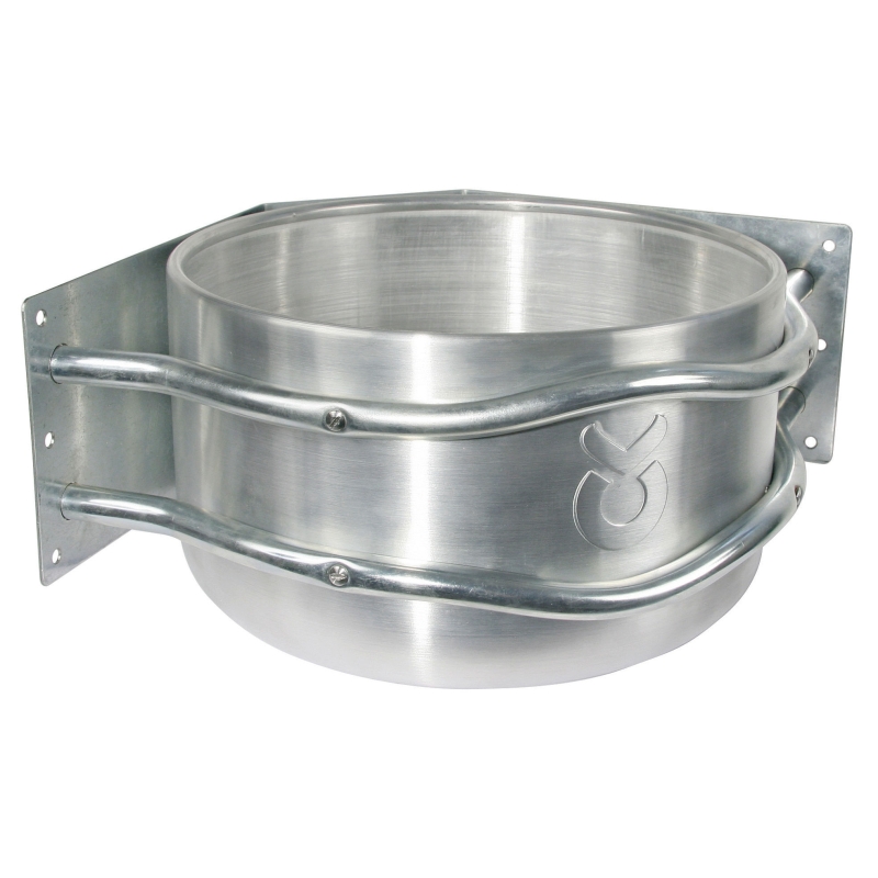 Mangeoire aluminium ronde 18l, montage d'angle - 32496