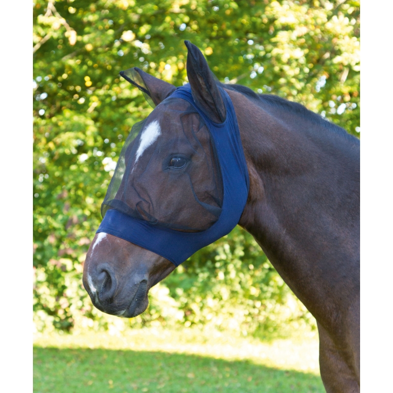 Vliegenmasker FinoStretch - Pony, blauw - 325839