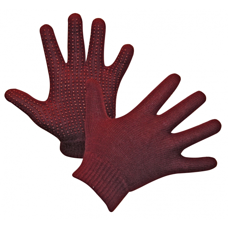 Paardrijhandschoenen Magic Grippy, bordeaux - 32599
