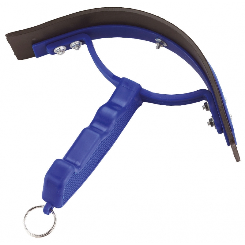 Couteau de chaleur courb&eacute; PVC, bleu - 3275